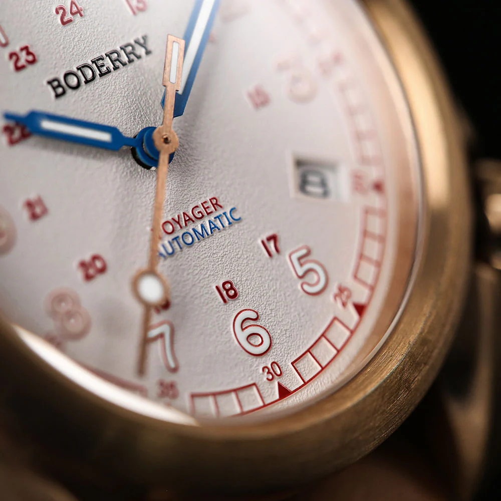 VOYAGER - 100M Waterproof Bronze Automatic Field Watch | White thumbnail 2