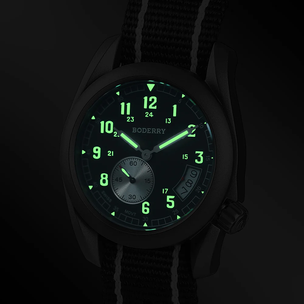 VOYAGER 38 - 100M Waterproof Titanium Field Watch | Black thumbnail 3