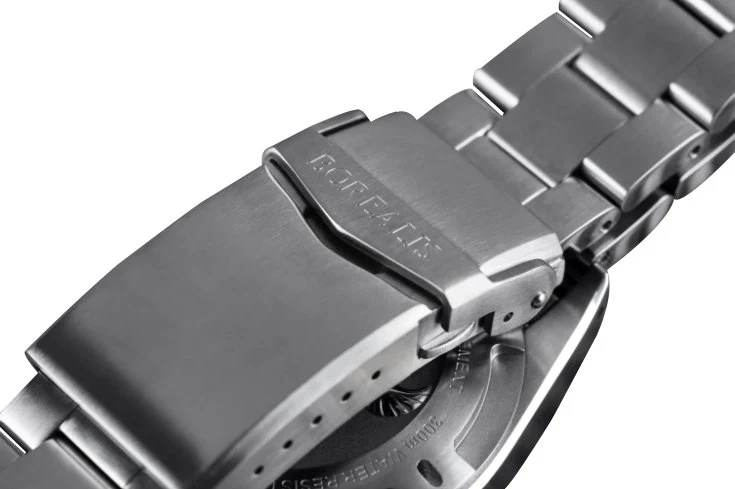 Borealis Bull Shark V2 White Dial Mercedes Hands Date Miyota 9015 BBSV2BB thumbnail 2