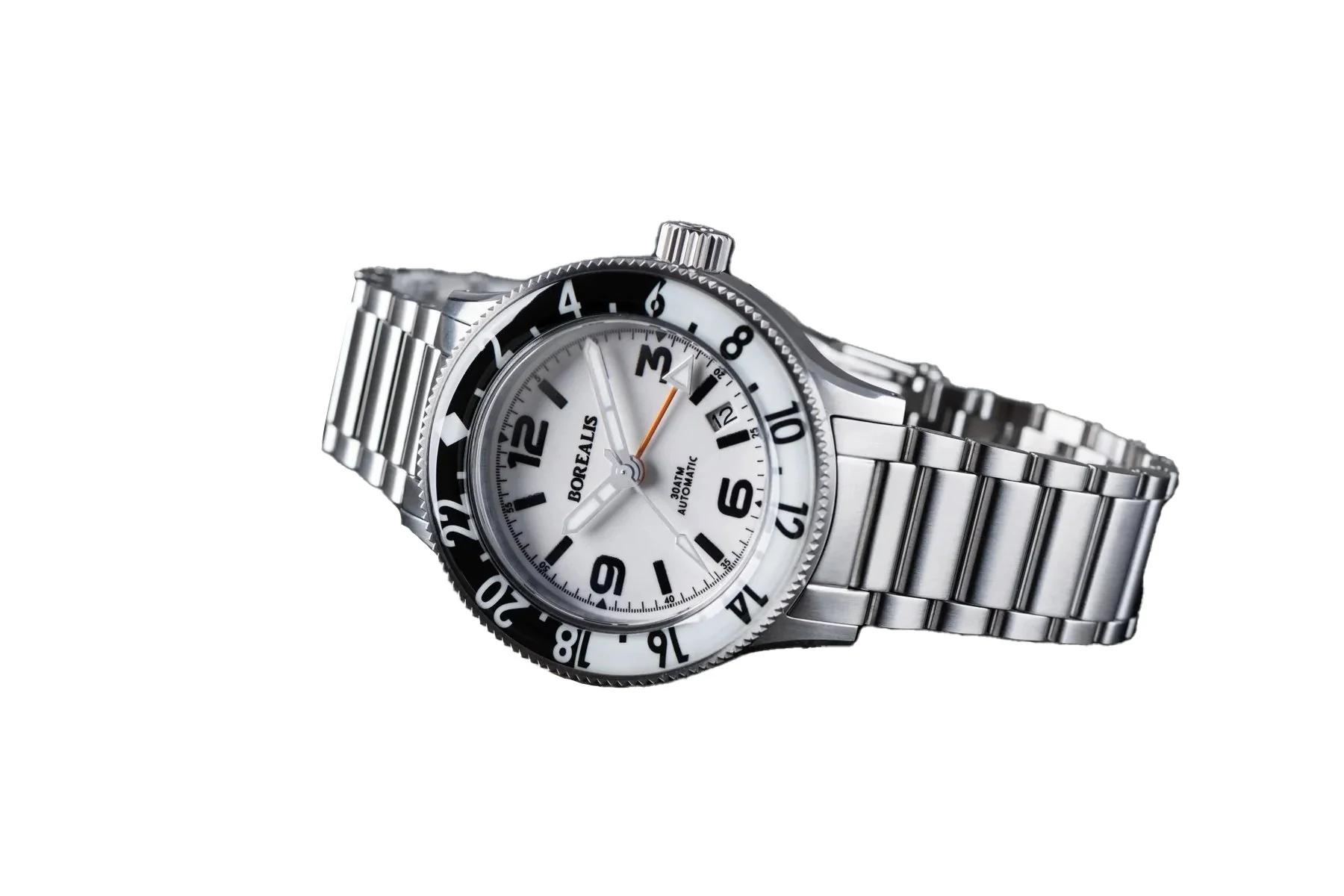 Borealis Sea Storm MK2 GMT Version BE Panda Bezel Date thumbnail 2