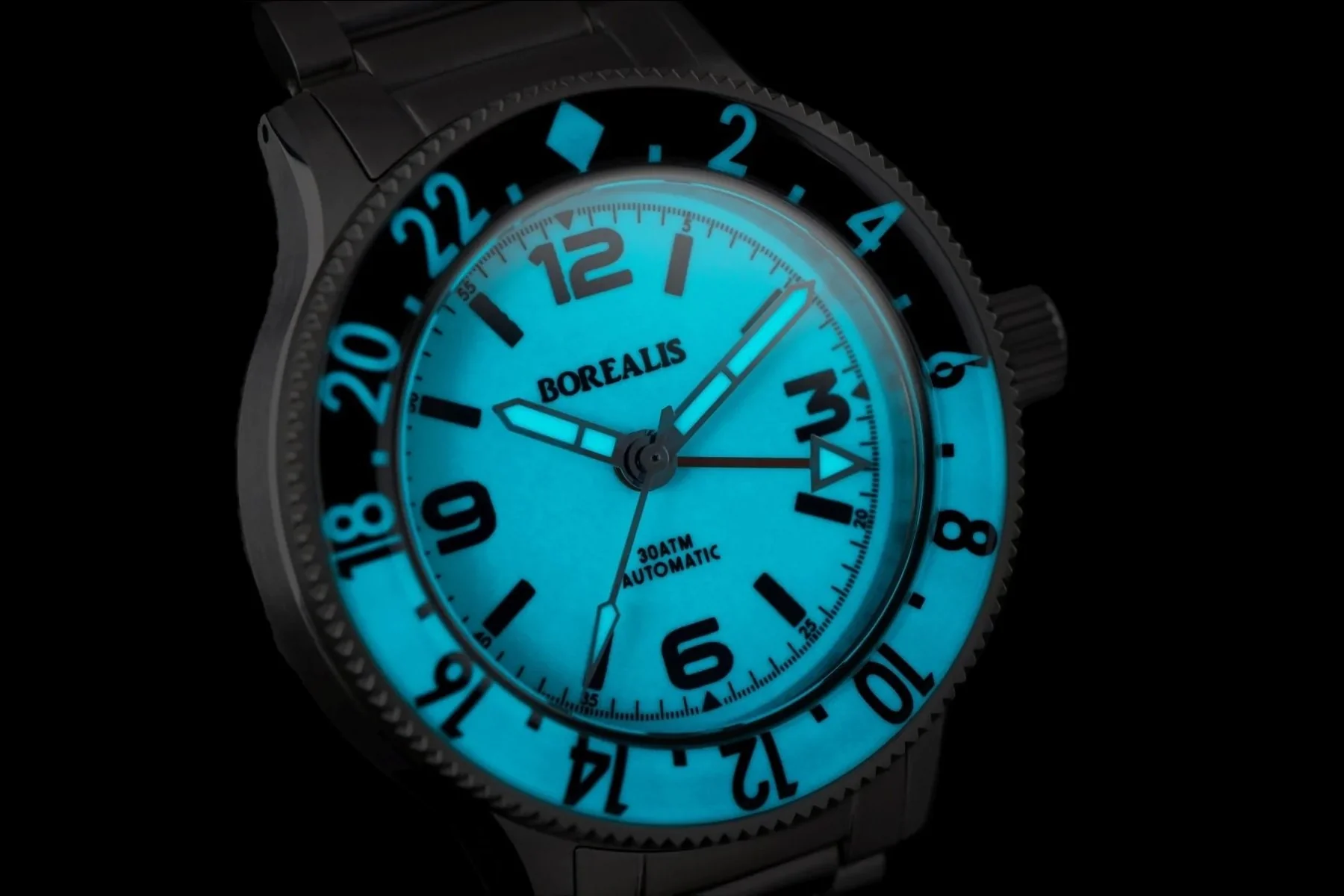 Borealis Sea Storm MK2 GMT Version BE1 Panda Bezel No Date thumbnail 2
