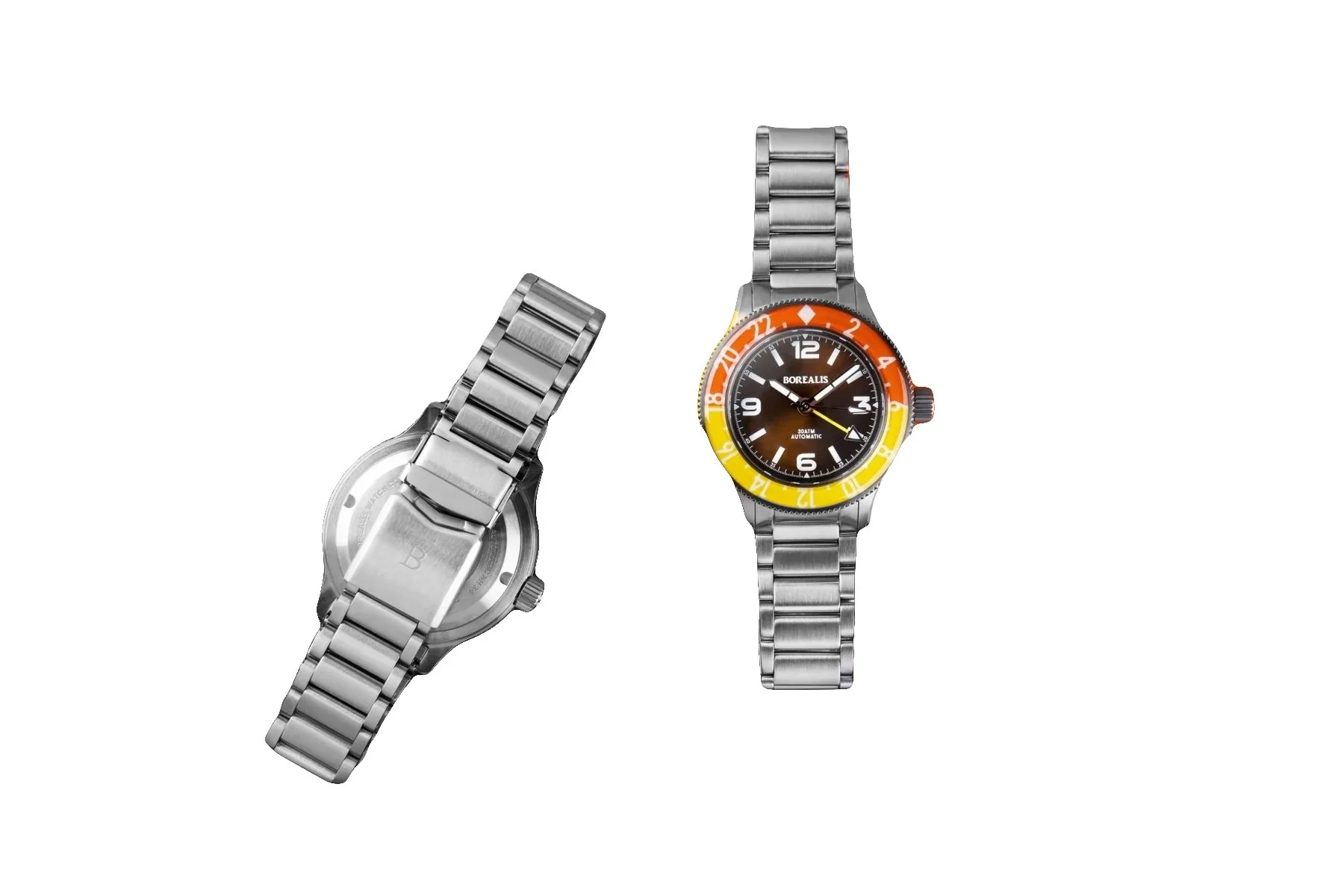 Borealis Sea Storm MK2 GMT Version BG1 Coffee Bezel No Date thumbnail 2