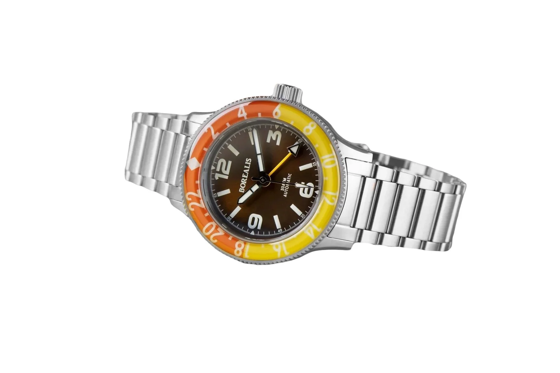 Borealis Sea Storm MK2 GMT Version BG1 Coffee Bezel No Date