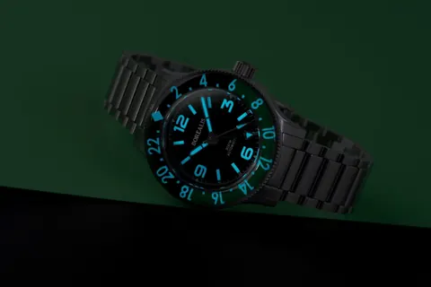 Borealis Sea Storm MK2 GMT Version BI1 Green Black Bezel No Date