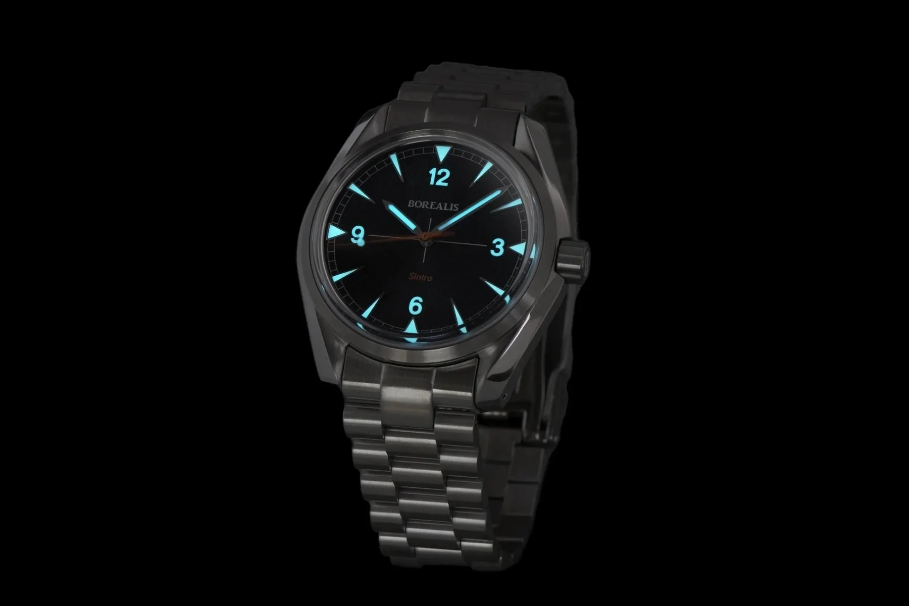 Borealis Sintra Black Sunray dial no date Miyota 90S5 automatic movement version A.A2 thumbnail 2