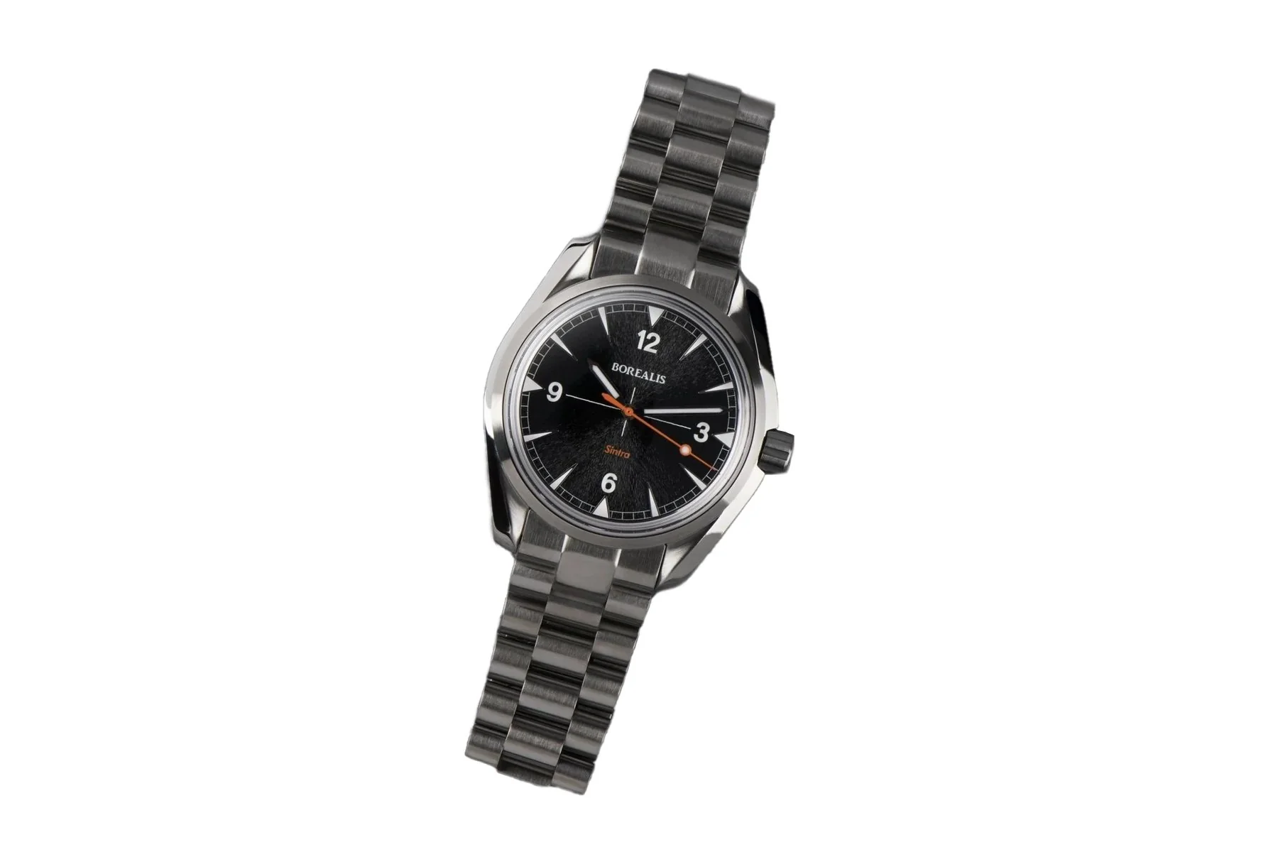 Borealis Sintra Black Sunray dial no date Miyota 90S5 automatic movement version A.A2
