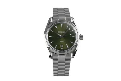 Borealis Sintra Green Sunray dial date Miyota 9015 automatic movement version B.C3