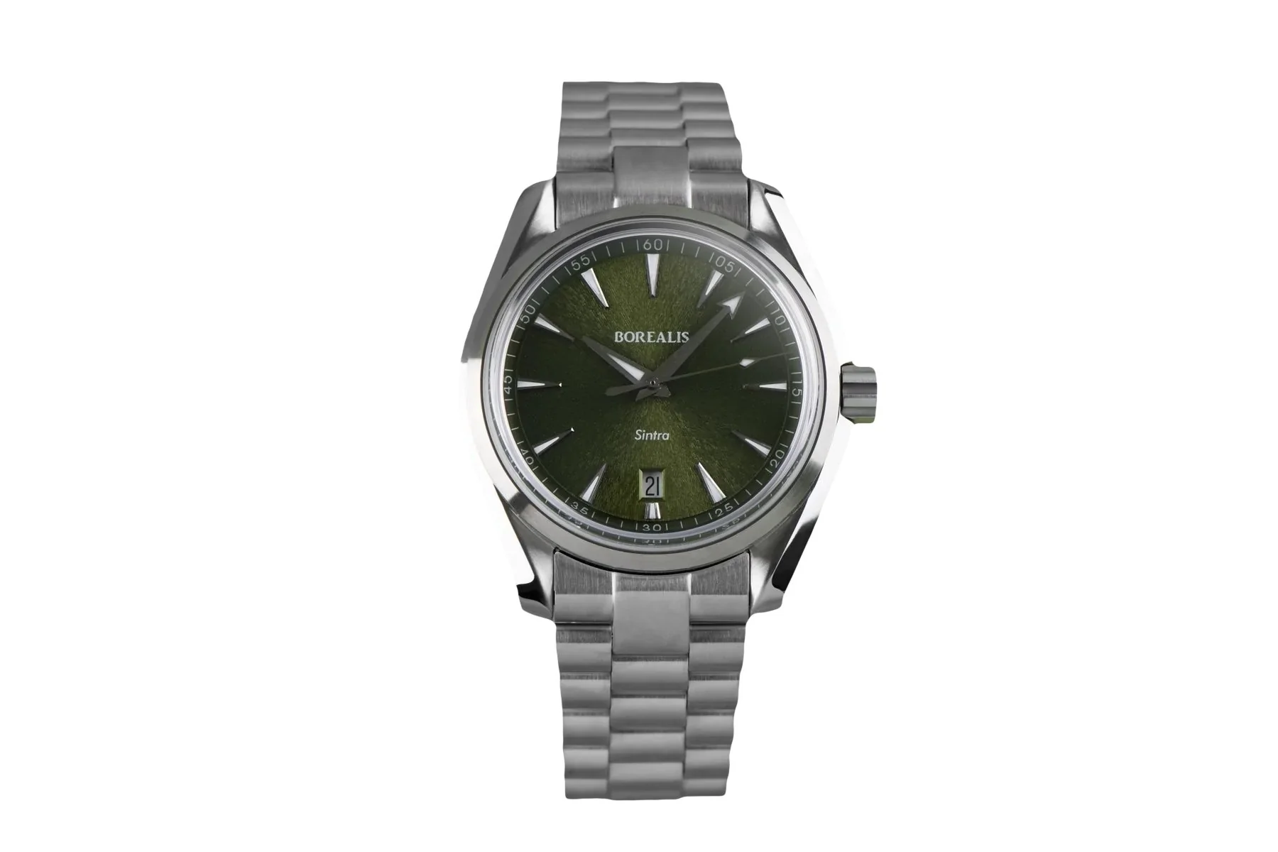 Borealis Sintra Green Sunray dial date Miyota 9015 automatic movement version B.C3