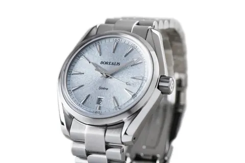 Borealis Sintra Light Blue Sunray dial date Miyota 9015 automatic movement version B.C