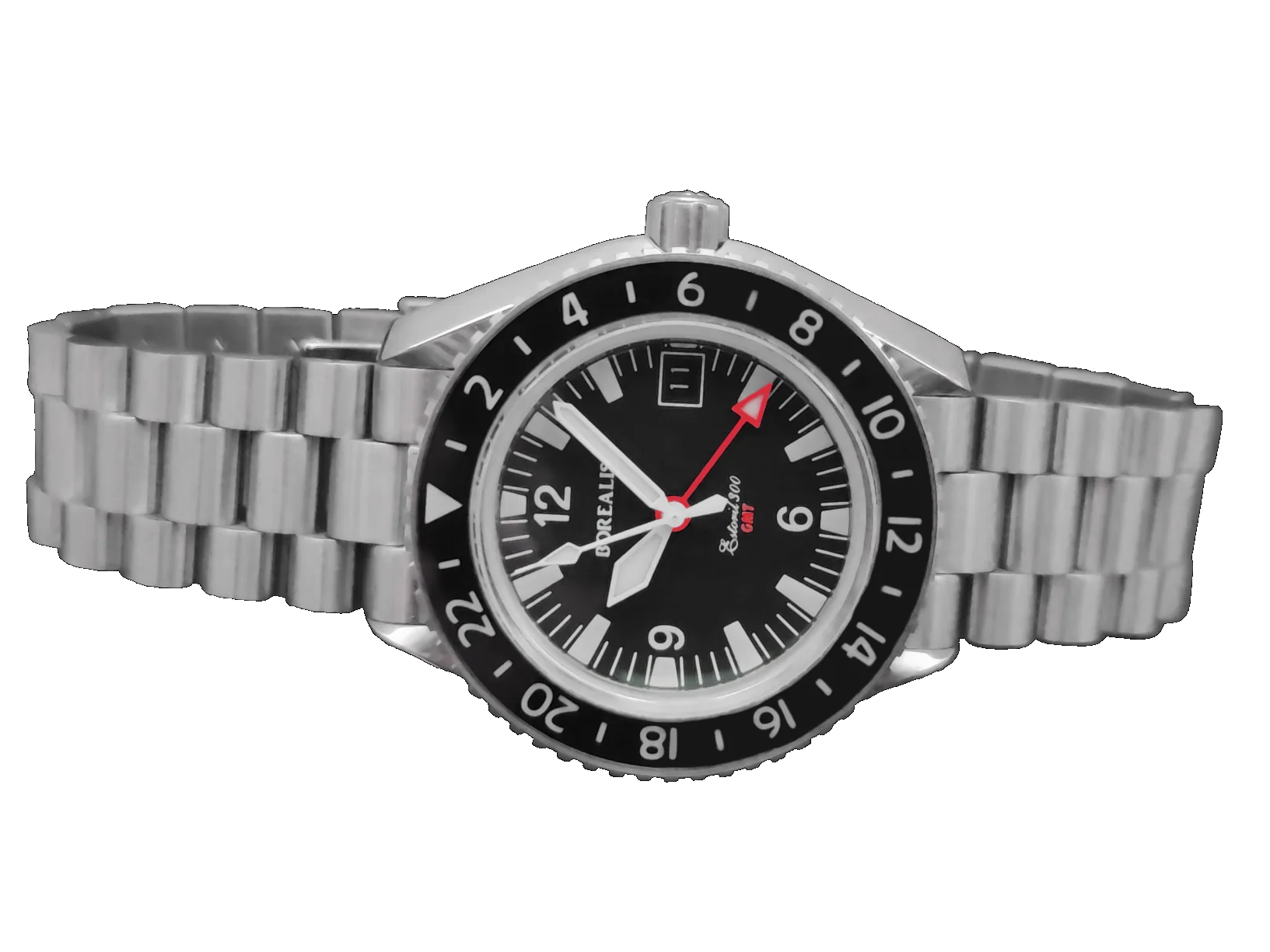 Borealis Estoril 300 GMT Black Dial Arabic Numbers Date Version I thumbnail 4