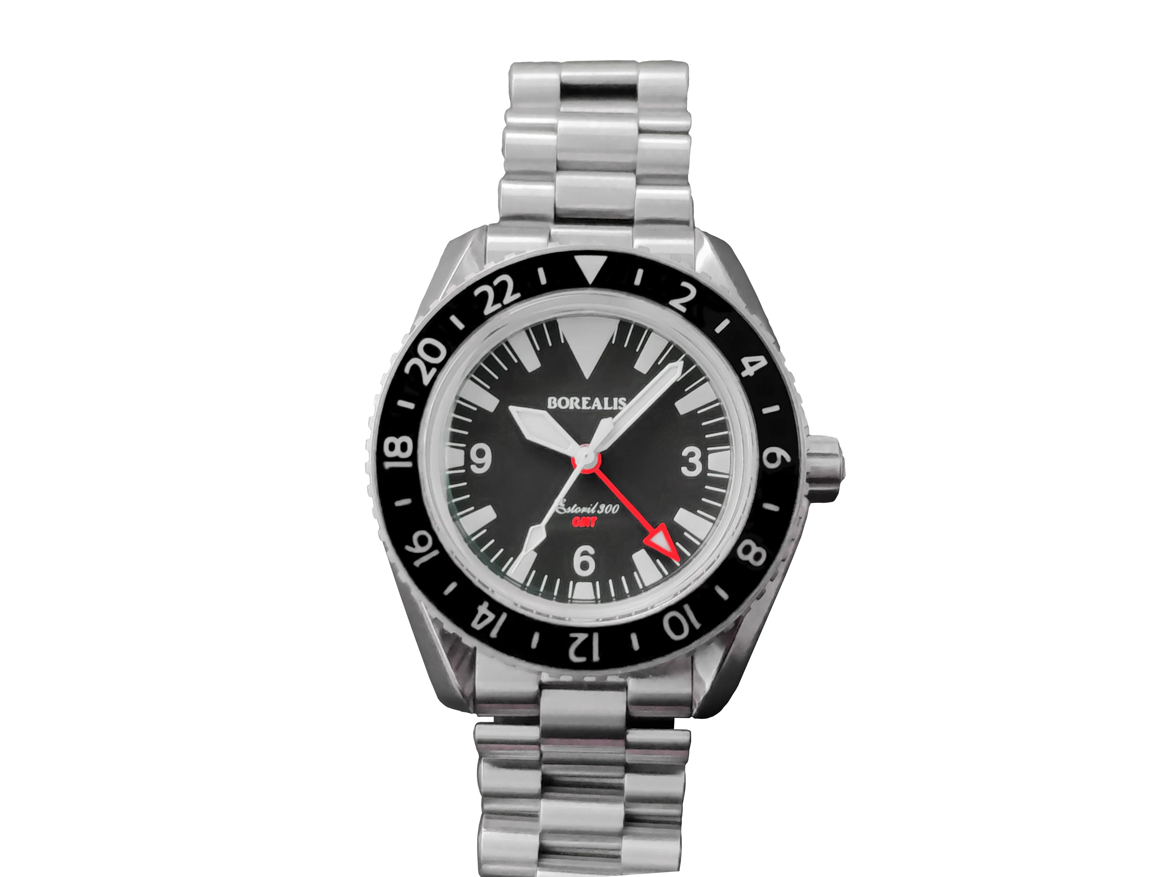 Borealis Estoril 300 GMT Black Dial Big Triangle No Date Version I1 thumbnail 3