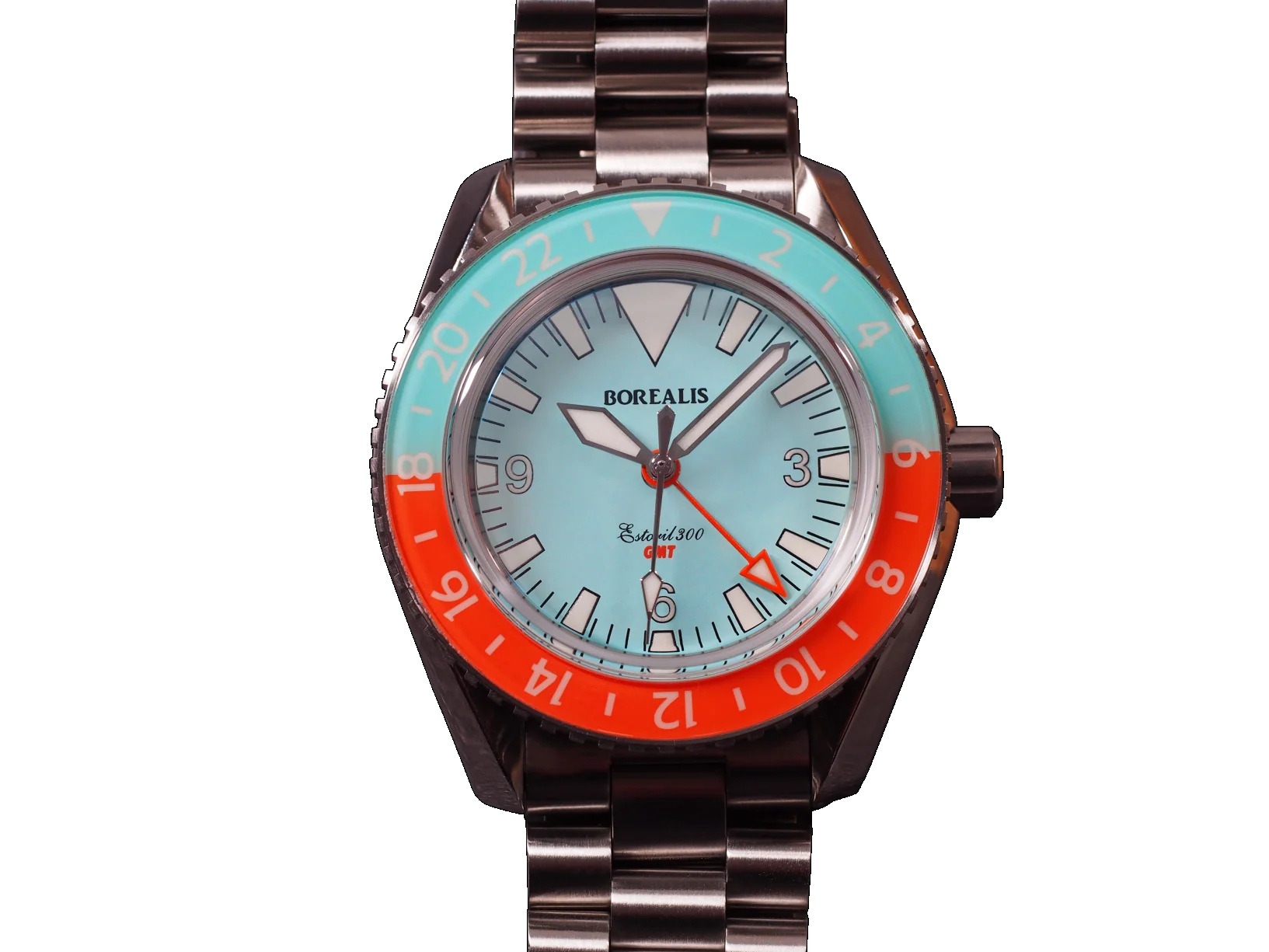 Borealis Estoril 300 GMT Blue Turquoise Dial Big Triangle Version H1 thumbnail 2