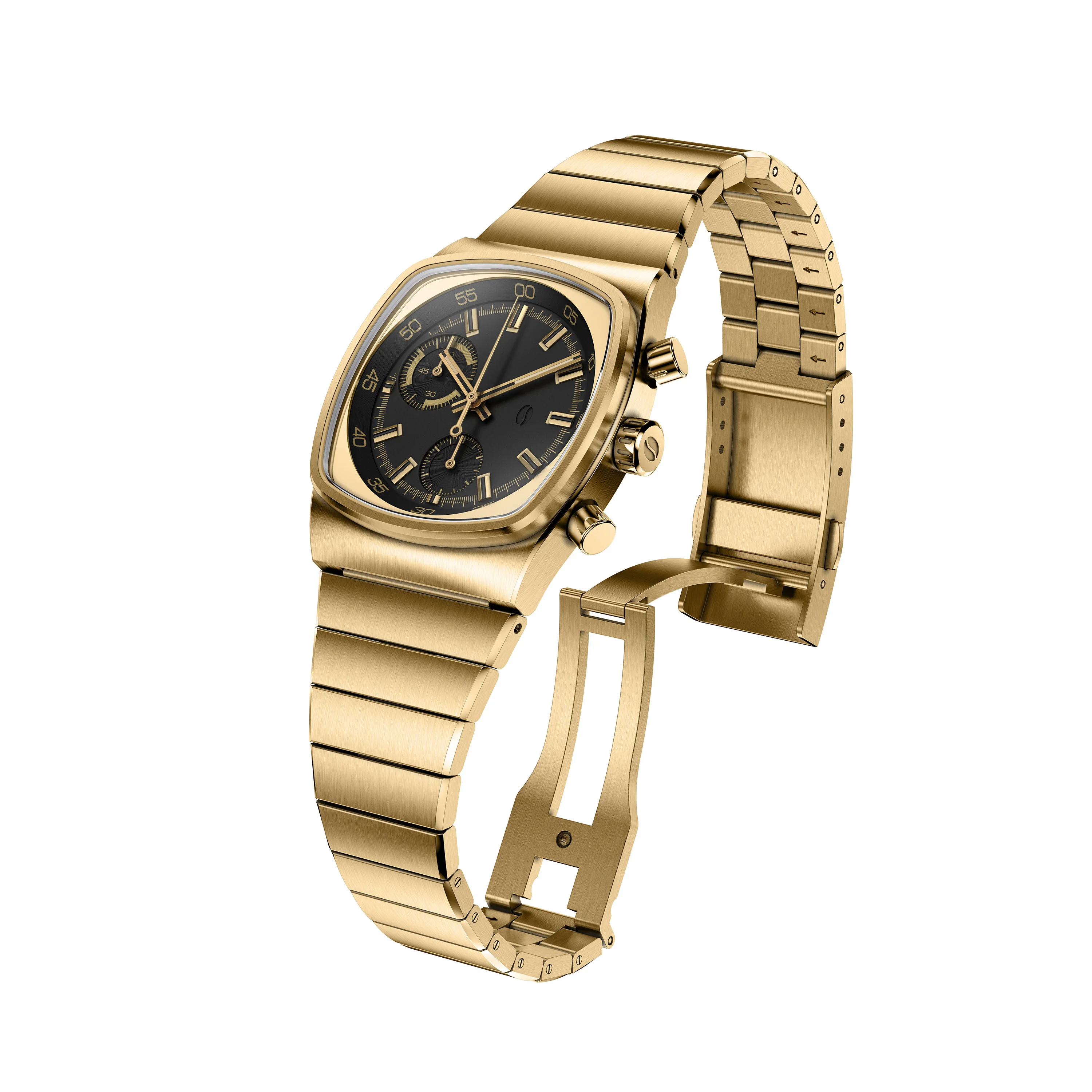 Metric - Gold & Black Chronograph Watch thumbnail 3