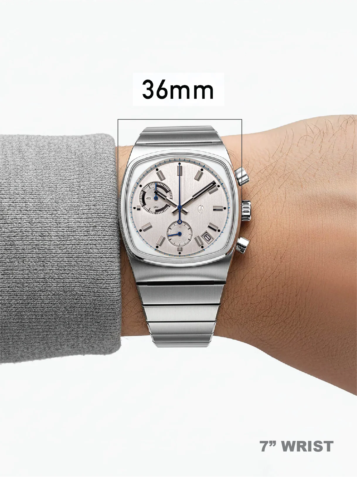 Metric - Steel Dial Chronograph Watch thumbnail 3