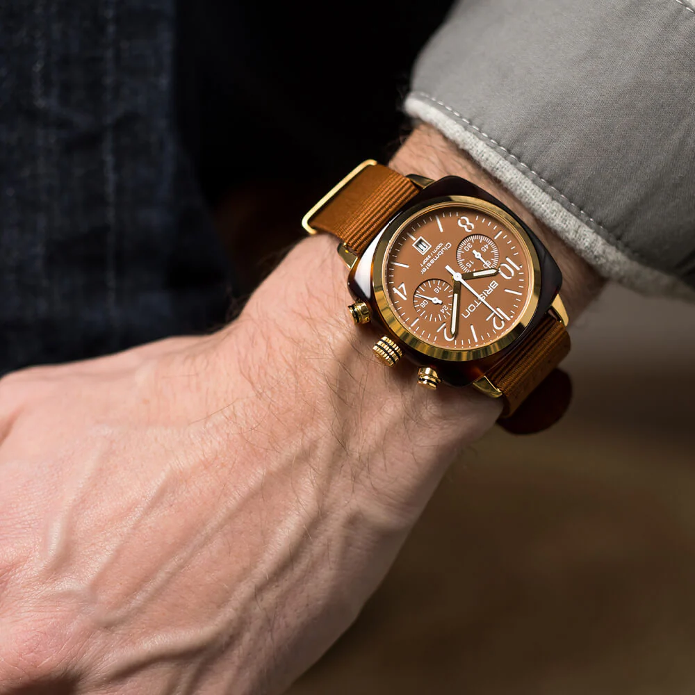 Clubmaster Classic - Chrono - Gold - Caramel thumbnail 2