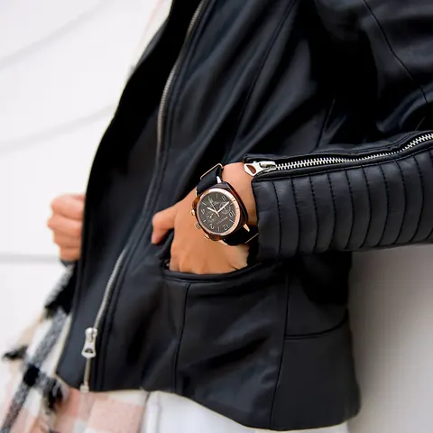 Clubmaster Classic - Chrono - Rose Gold - Noir