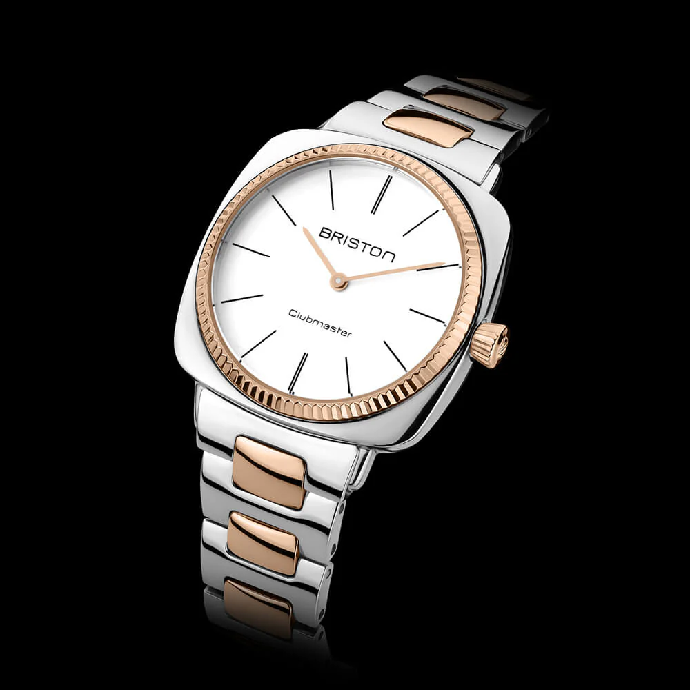 Clubmaster Elegant - Acier - Gold - Blanc thumbnail 4