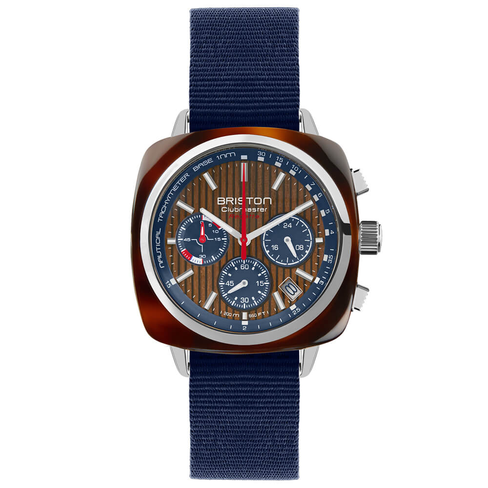 Clubmaster Regatta - Chrono - Noyer / Bleu thumbnail 2