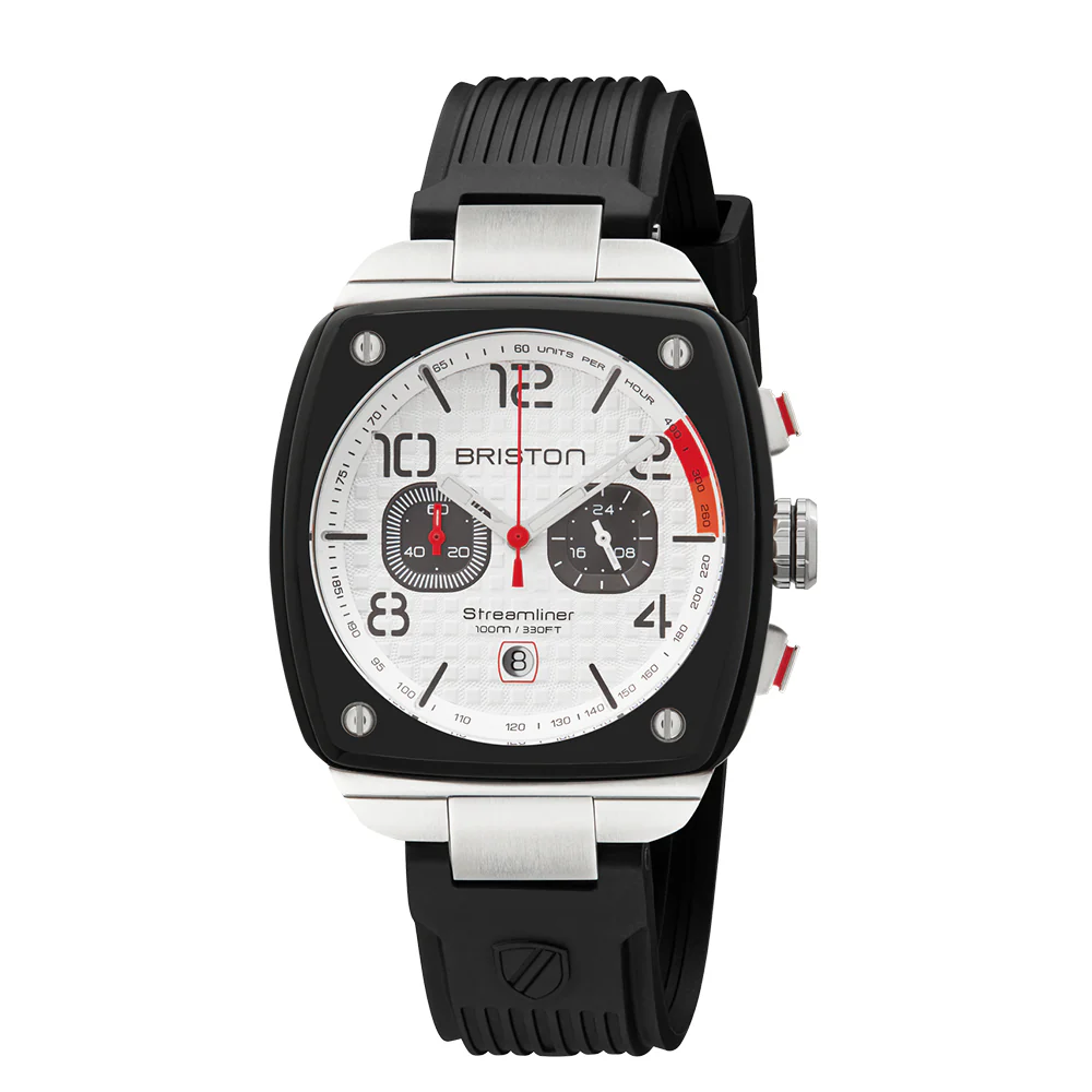 Streamliner Gentleman Driver - Chrono - Rubber - Blanc thumbnail 2