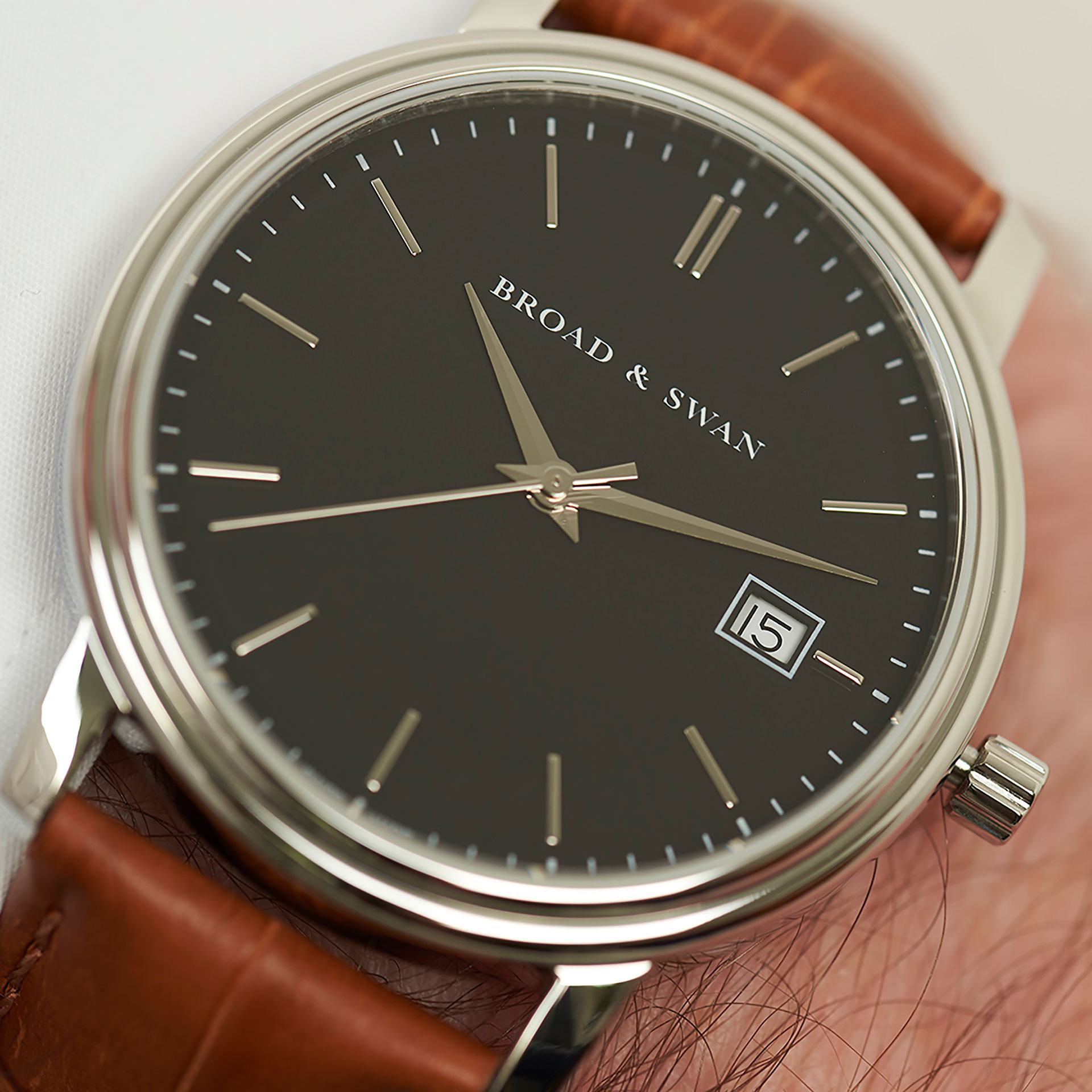 Jack Red - Black & Light Brown Swiss Made Watch thumbnail 5