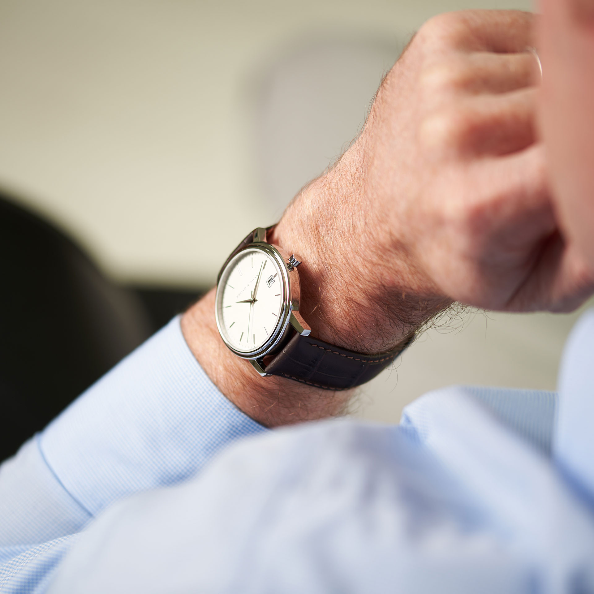 Jack Red - White & Brown Swiss Made Watch thumbnail 5