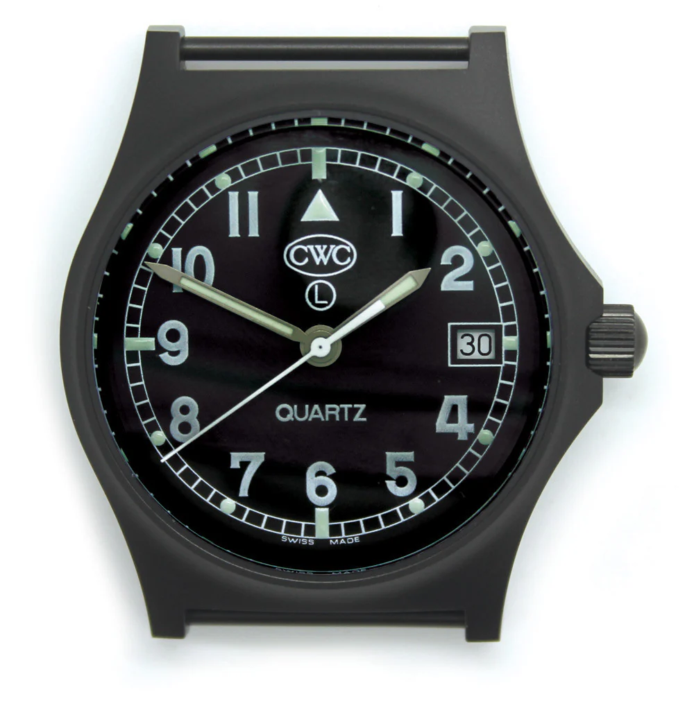 CWC GS Sapphire Watch, Black with Black Dial thumbnail 2
