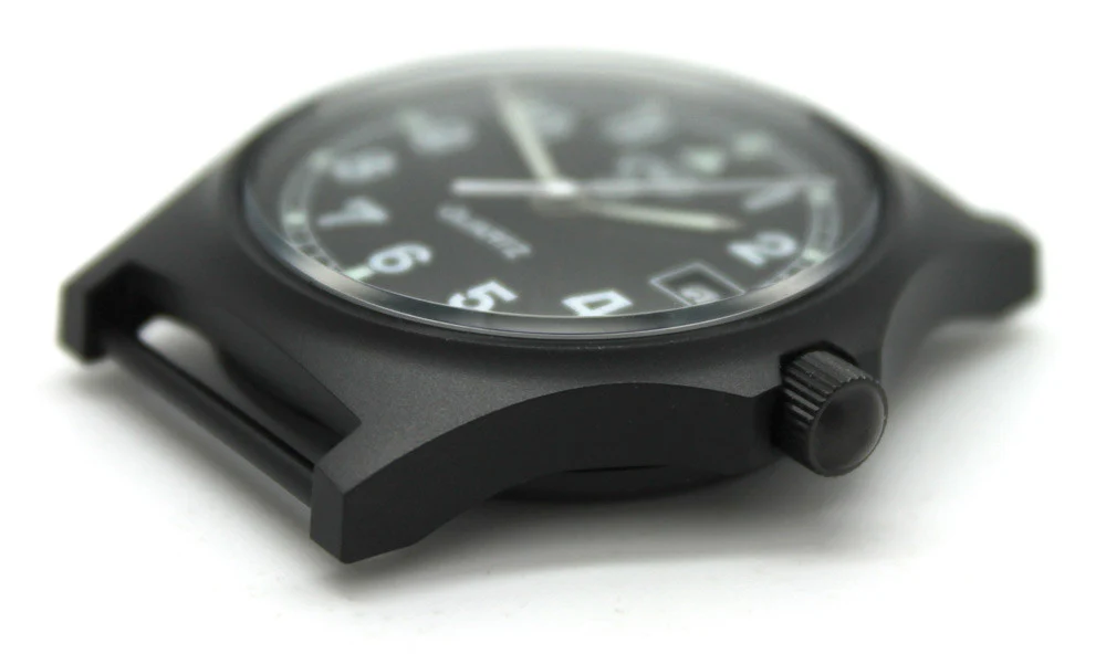 CWC GS Sapphire Watch, Black with Black Dial thumbnail 3