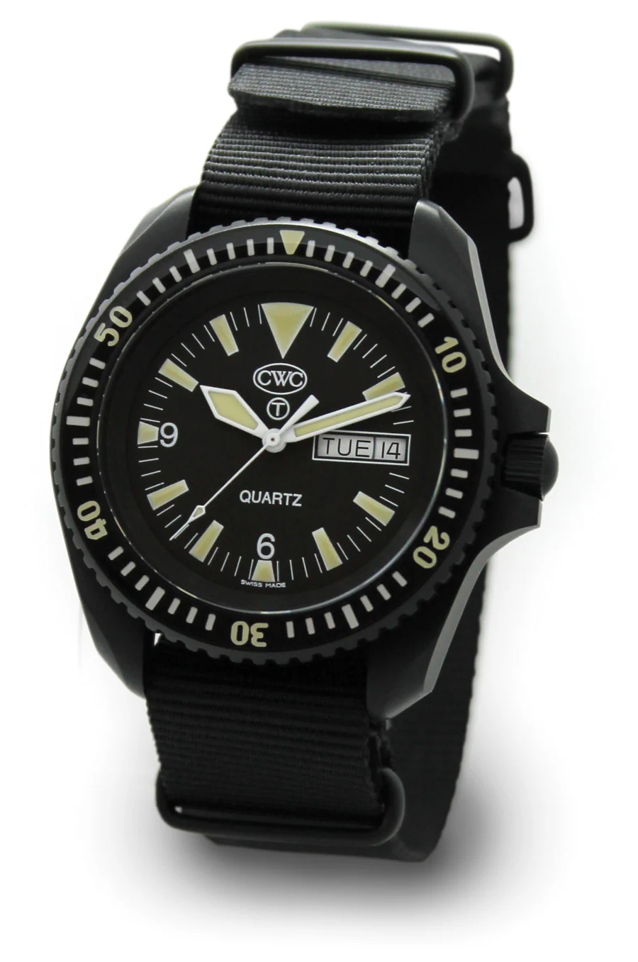 CWC RN Quartz Divers Watch Mk.2 Day/Date, Matte Top (RN300-MT QS120-DD) thumbnail 2