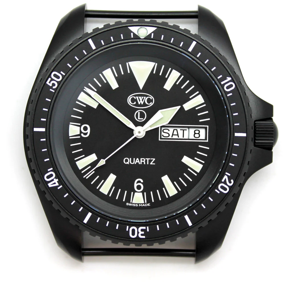 CWC SBS Divers Issue Quartz Watch Mk.2 Day/Date, Black (SF300 QS120-DD) thumbnail 2