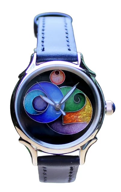 Cloisonné 32mm In A Galaxy Far, Far Away by Terri Hickey