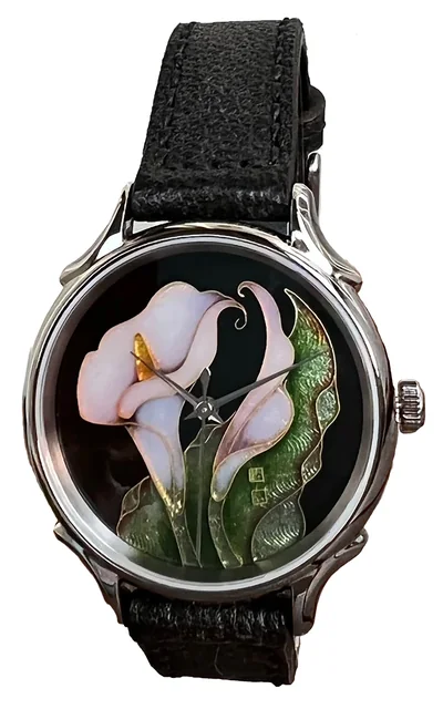Cloisonné 36mm Calla Lily by Merry-Lee Rae