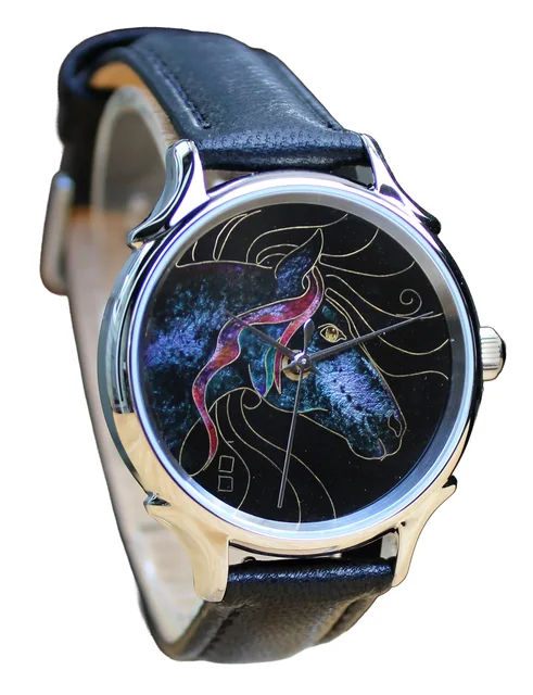 Cloisonné 36mm Fuji Horse by Merry-Lee Rae