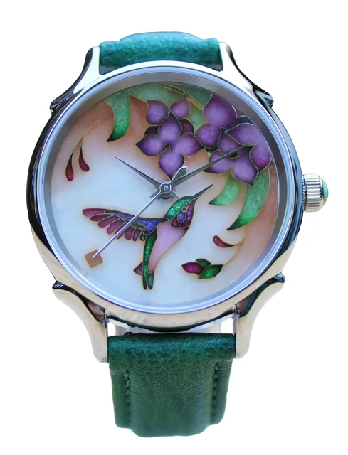 Cloisonné 36mm Hummingbird by Merry-Lee Rae
