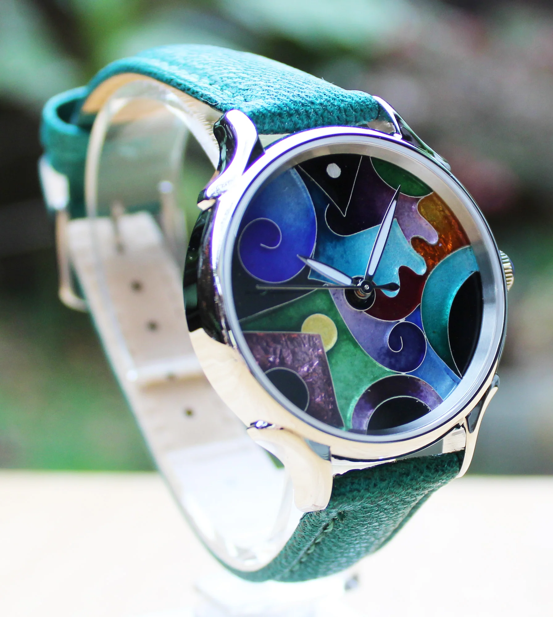 Cloisonné 36mm Outburst by Terri Hickey thumbnail 3