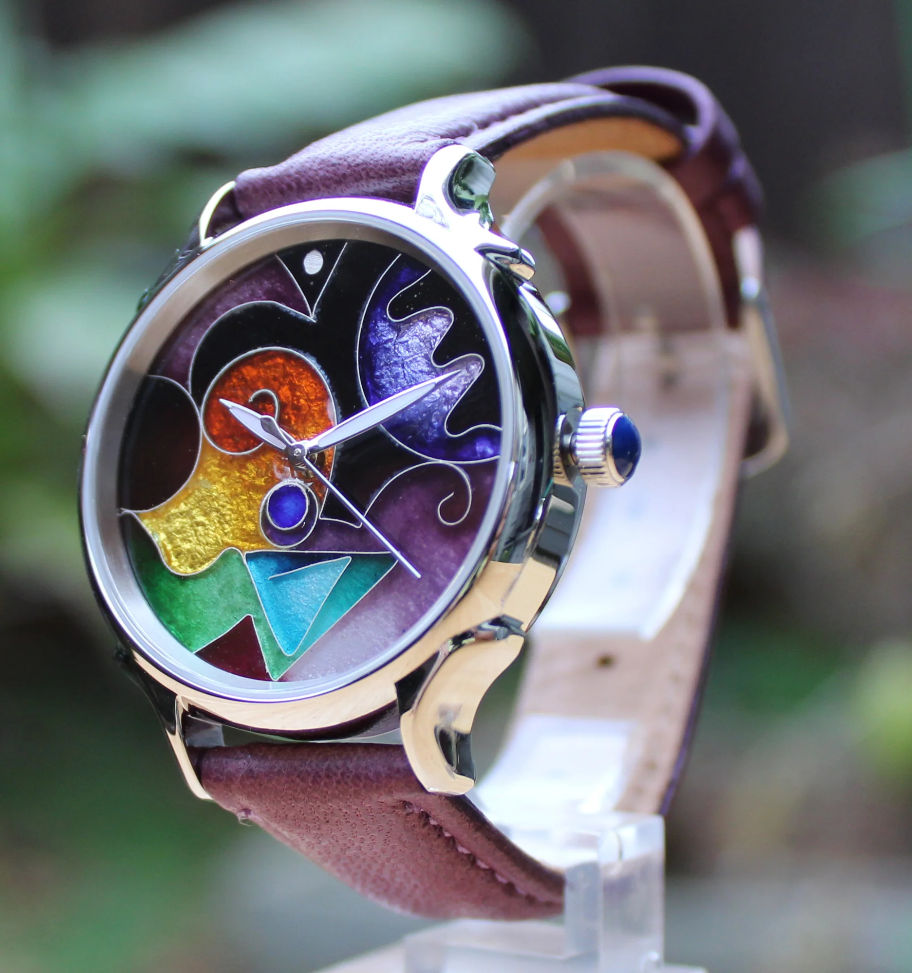 Cloisonné 36mm Sunset by Terri Hickey thumbnail 3