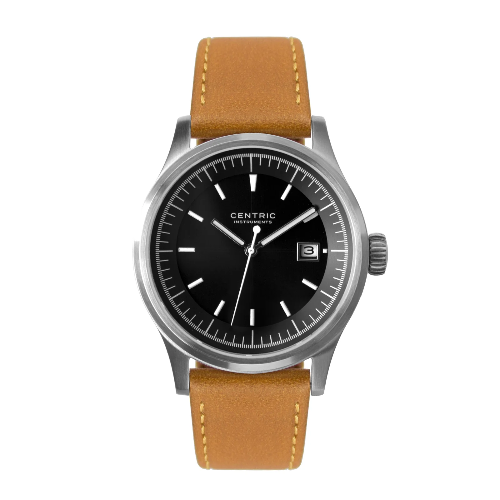 Field Watch MkII Modern (Black) - Classic Leather thumbnail 2