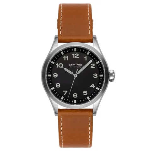 Field Watch MkIII Standard (Black) - Leather Band