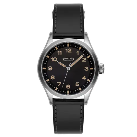 Field Watch MkIII Standard (Vintage Black) - Leather