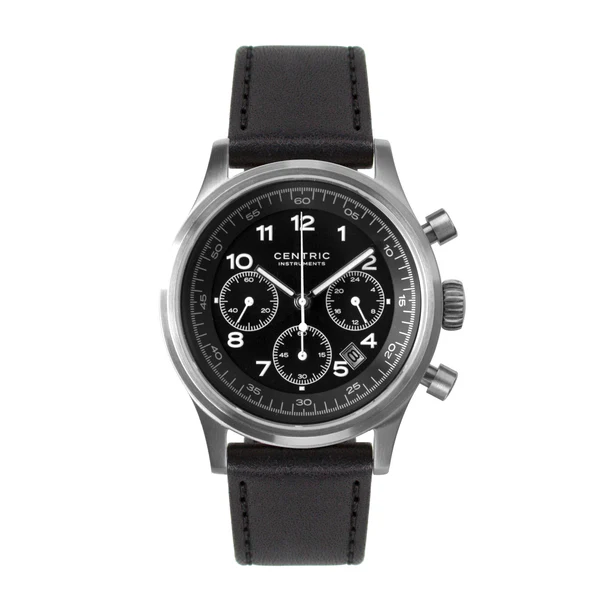 Pilot Chronograph Classic (Black) - Classic Leather thumbnail 2