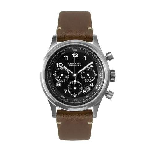 Pilot Chronograph Classic (Black) - Modern Leather
