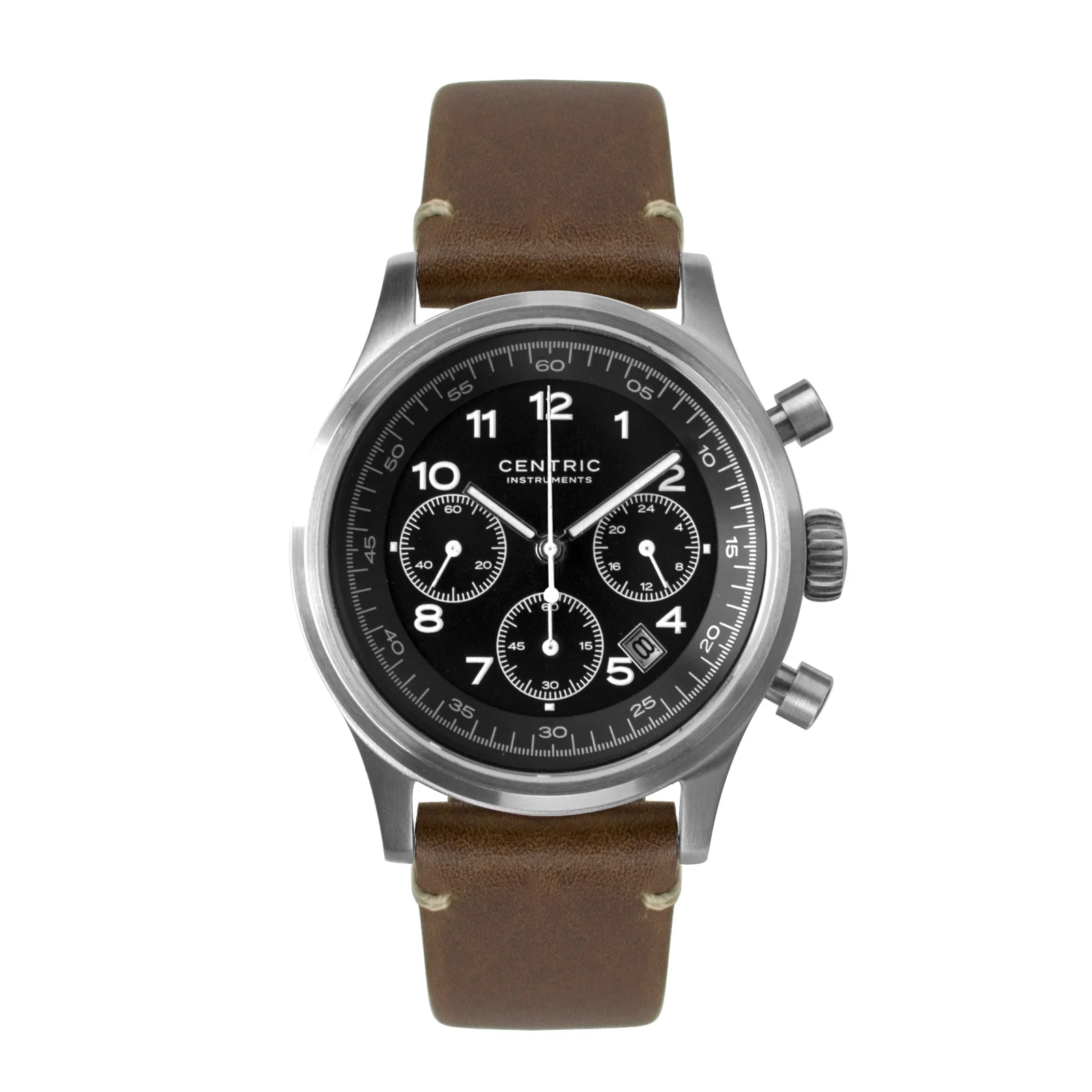 Pilot Chronograph Classic (Black) - Modern Leather