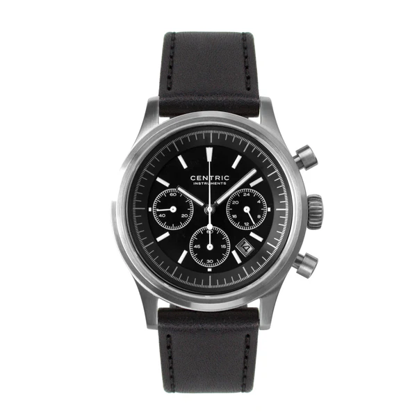 Pilot Chronograph Modern (Black) - Classic Leather thumbnail 2
