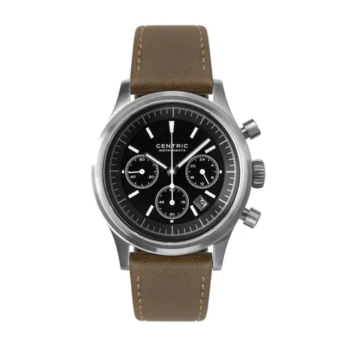 Pilot Chronograph Modern (Black) - Classic Leather