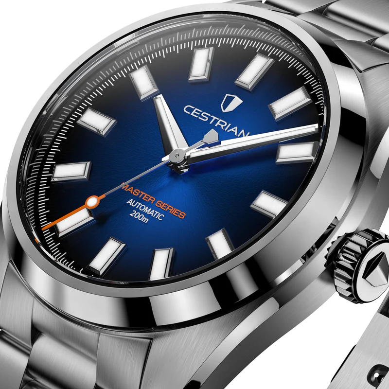 Cestrian Master Series V3 40mm Black Dial Steel Bracelet Automatic Men's Watch thumbnail 2