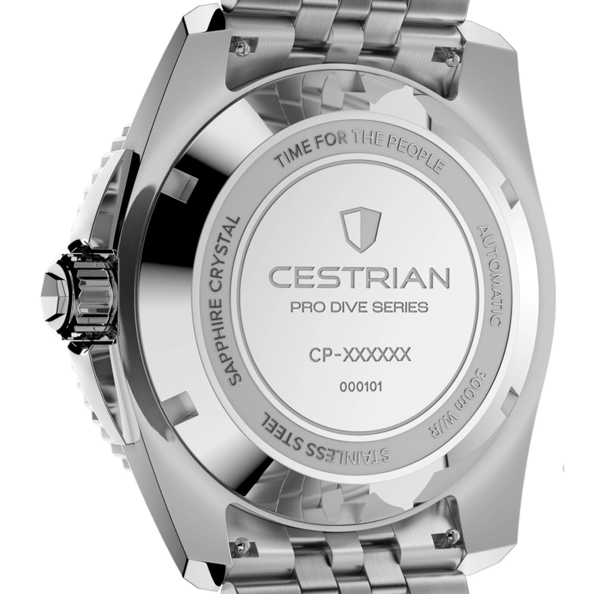 Cestrian Pro Dive Series 42mm Black Dial Silicone Strap Automatic 300m Men's Watch thumbnail 3