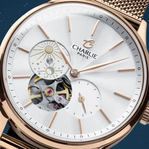INITIAL 36 - Open Heart Day/Night - Rose Gold
