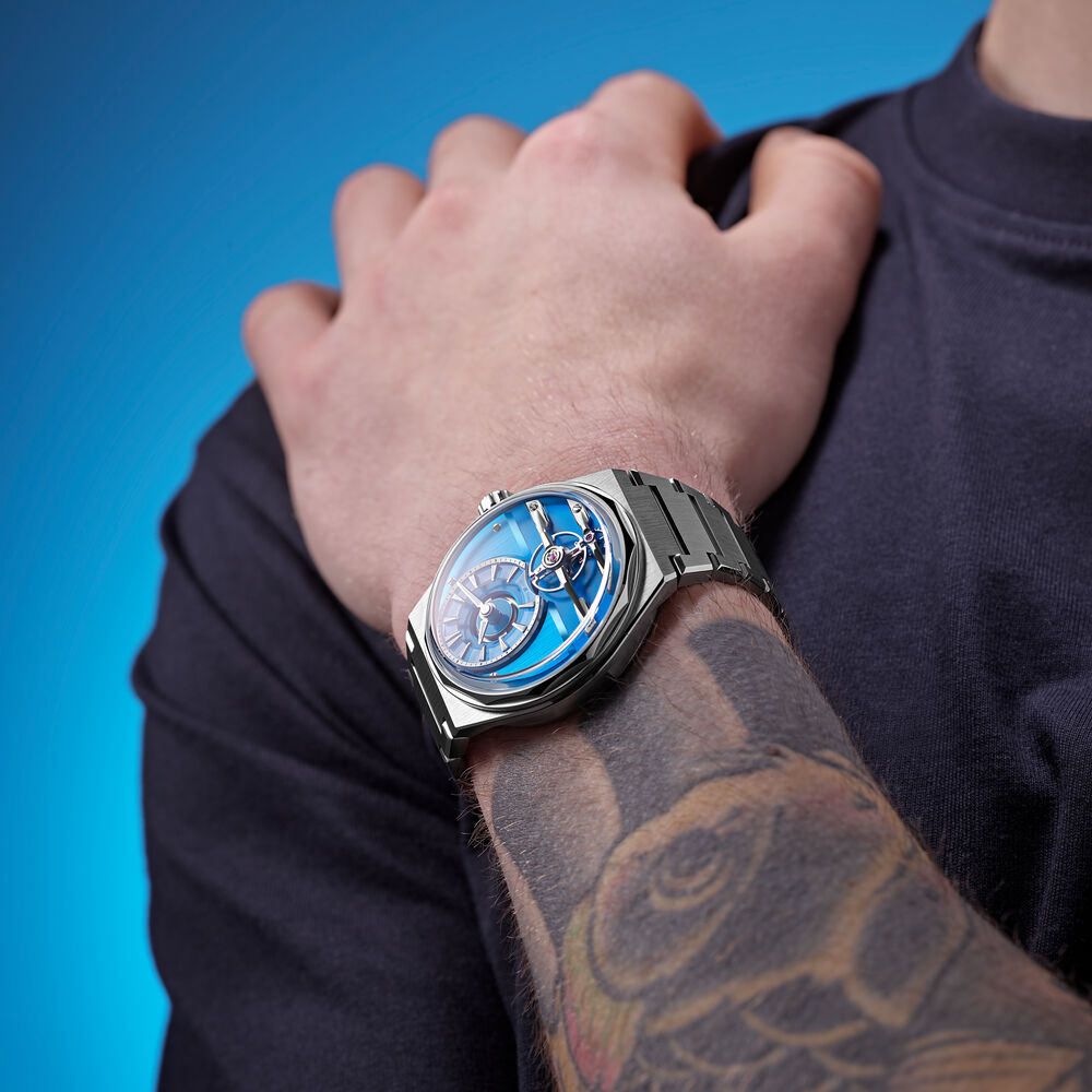 The C12 Loco 41mm — Pasadena Blue Handwound thumbnail 2