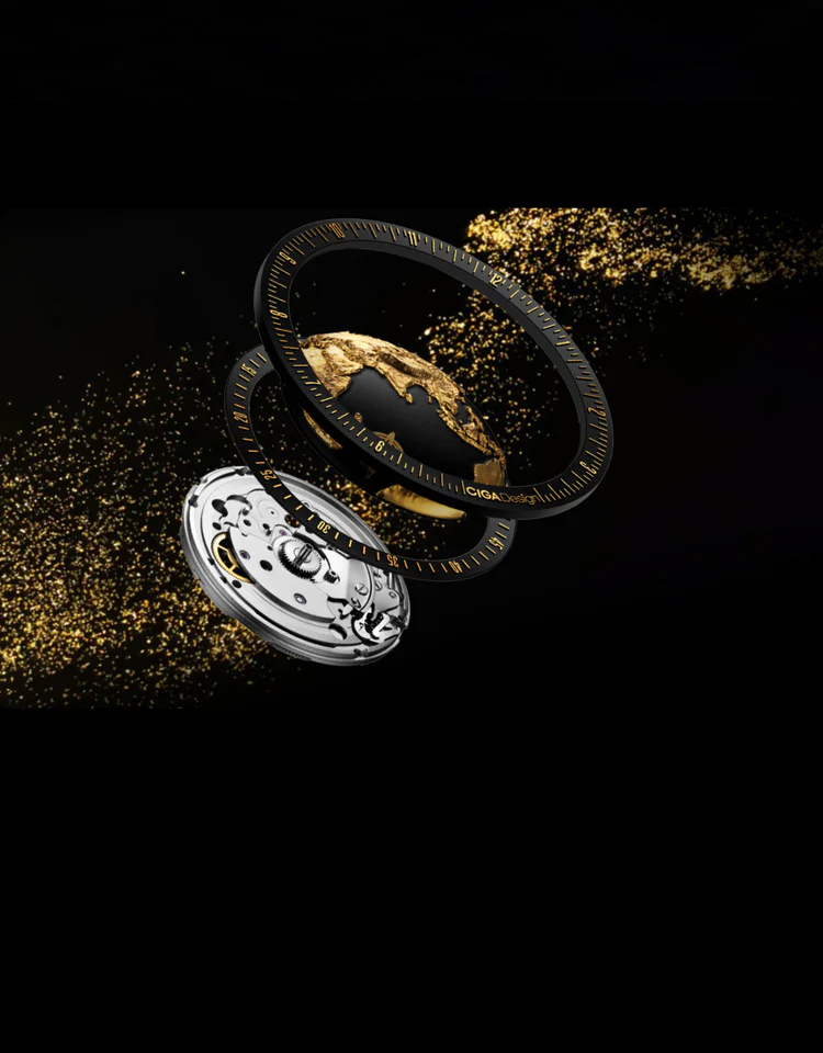 CIGA design MECHANICAL WATCH BLUE PLANET II · GILDED AGE