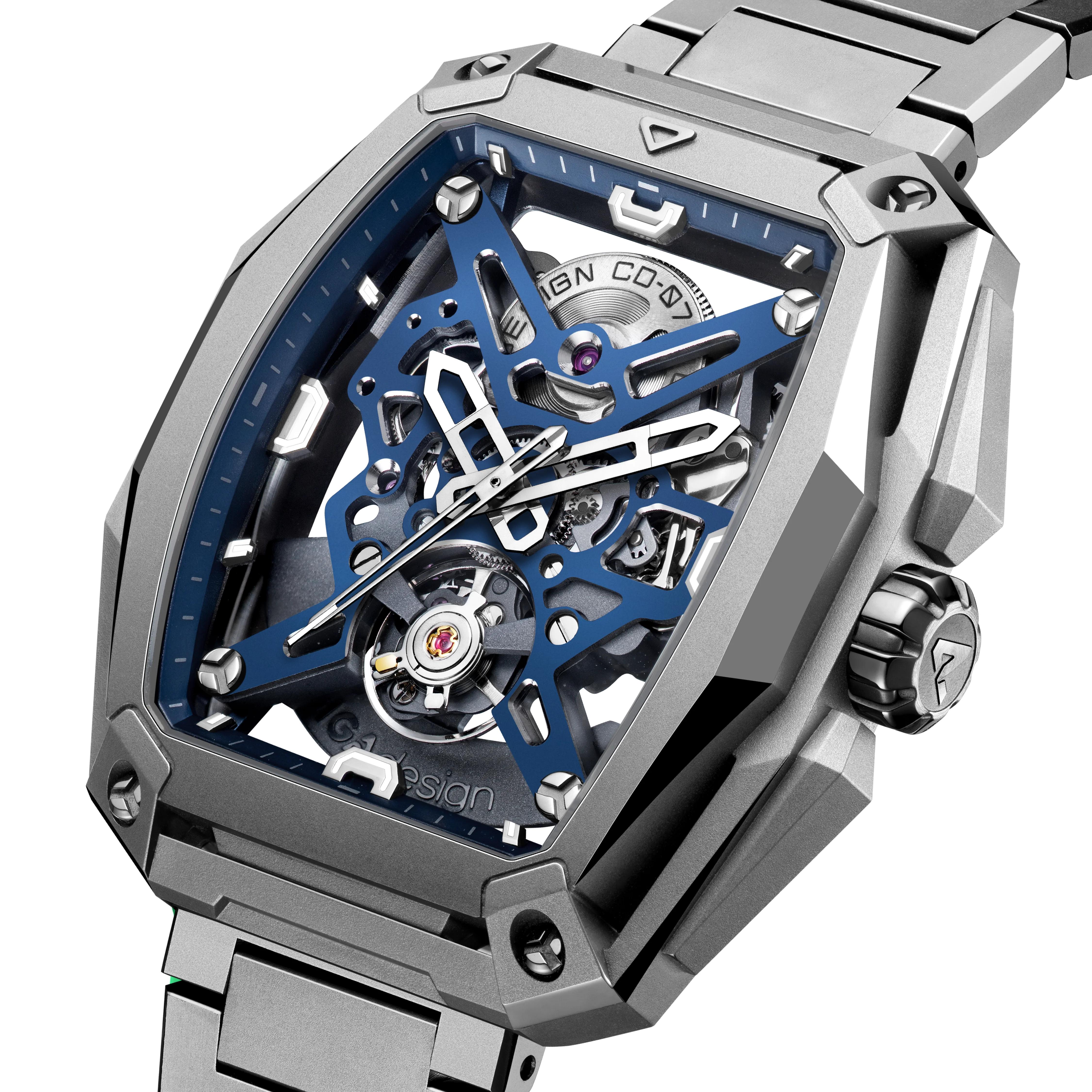 CIGA design SKELETON AUTOMATIC WATCH HUNTER TITANIUM thumbnail 2