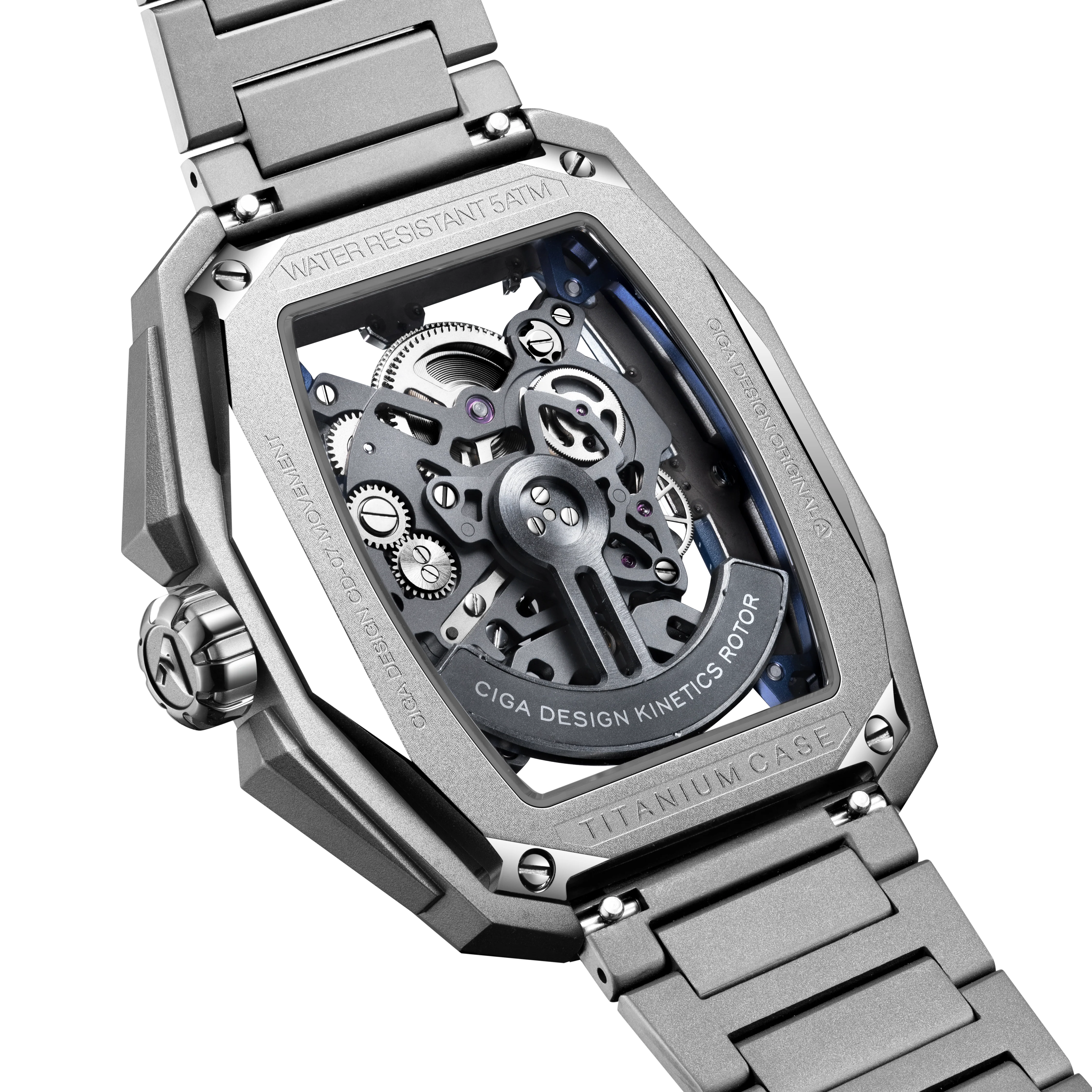 CIGA design SKELETON AUTOMATIC WATCH HUNTER TITANIUM thumbnail 3
